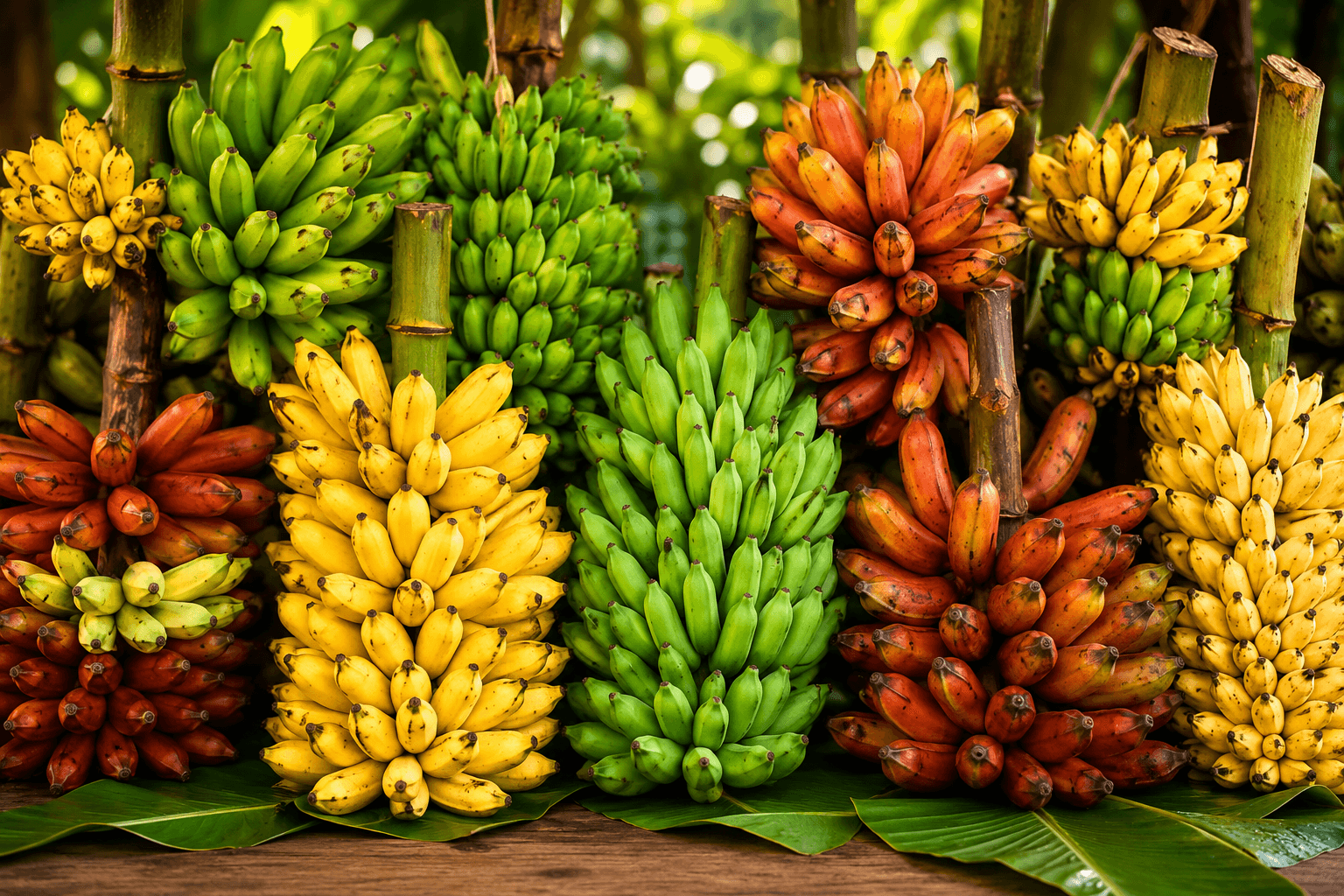 Different plantain varieties supplied wholesale by BT Banana
